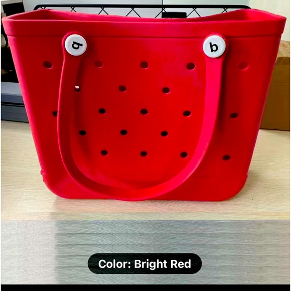 Medium Red Bogg Style Bag - Picture 4 of 4